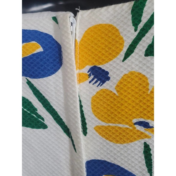 Vintage Elvira Vali Spaghetti Strap Textured Sz 16 Cottage Core Floral Sundress - Picture 9 of 12